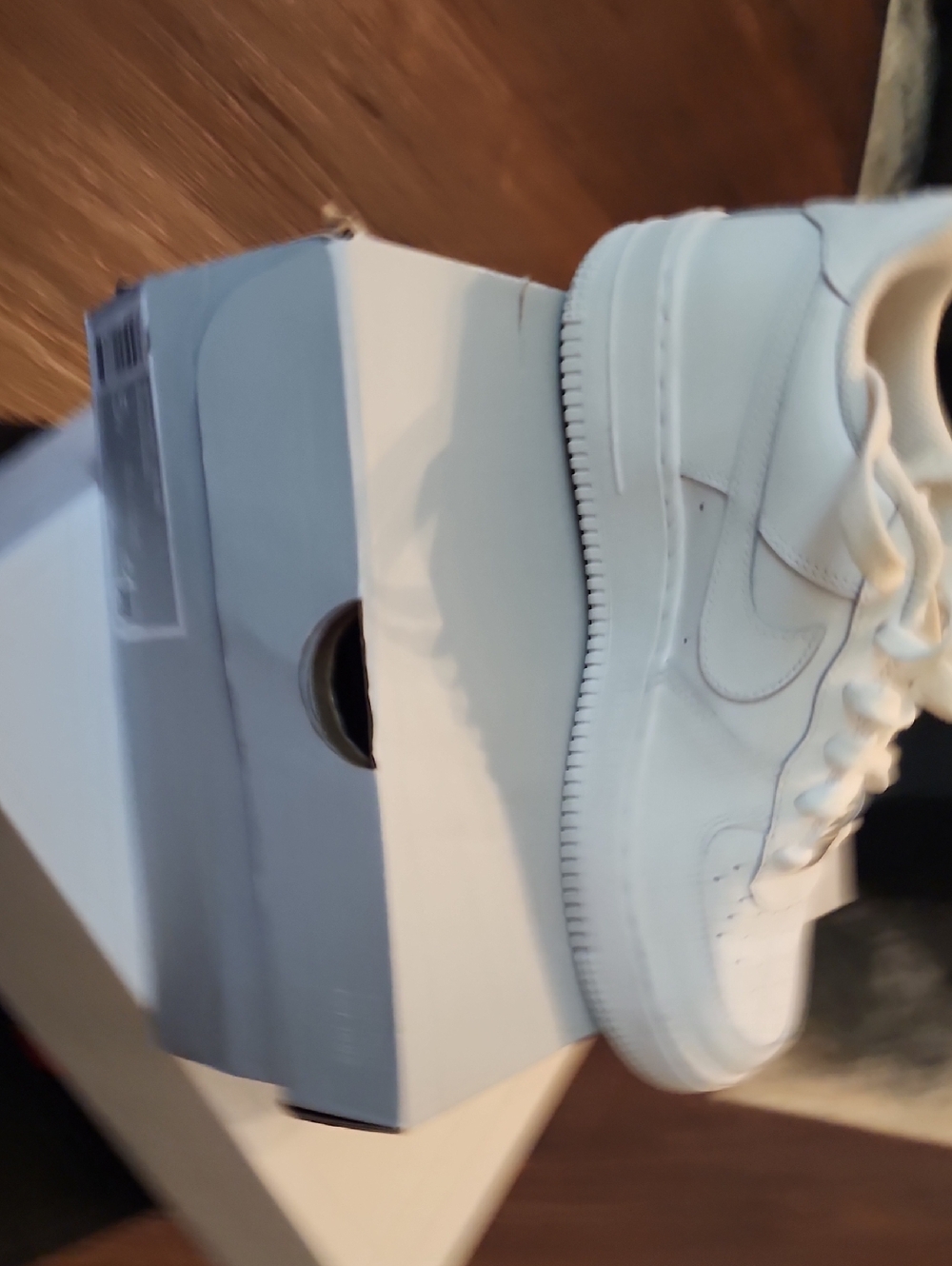 Nike Kids White Leather Sneakers